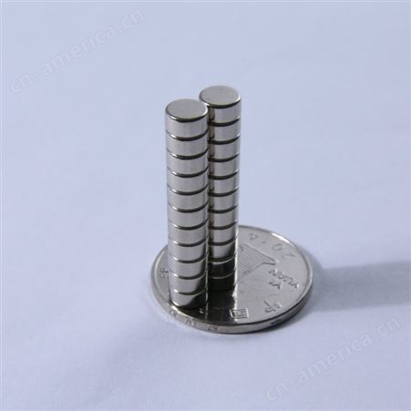 永盛工厂圆形强磁片钕铁硼磁钢吸铁石强磁磁铁片5*2mm可订做
