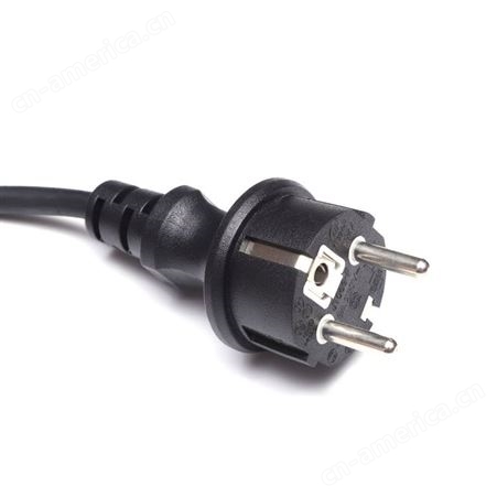 供应VDE欧规三芯插头电源线 欧标欧式插头线德式对插母插座延长线