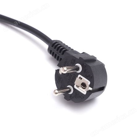 供应VDE欧规三芯插头电源线 欧标欧式插头线德式对插母插座延长线