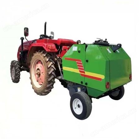 供应久扬农用机器秸秆打包机   使用拖拉机牵引可另外选配