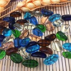 旭邦玻璃腰果2.5cm左右 瓷珠 盆景 鱼缸装饰 摆件