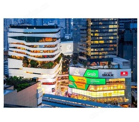 海外广告 泰国曼谷emquartier购物中心大屏LED视频 品宣找朝闻通