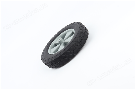 8×1.75PU发泡轮 野营车轮胎 窄轮工具车轮子免充气 聚氨酯