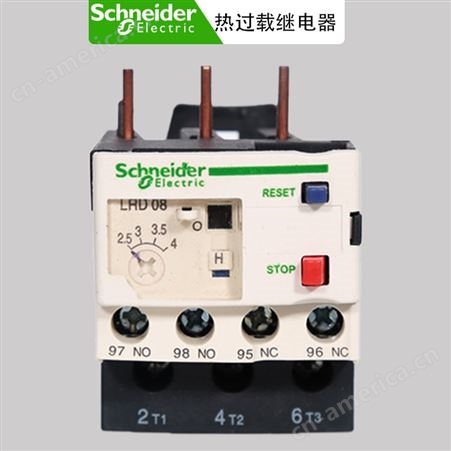 施耐德热继电器电机过载保护LRD08三相热保护继电器LRD14C LRD16C