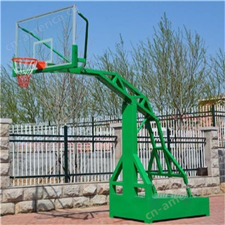 华丽体育户外儿童篮球架移动手摇升降篮球架中小学生篮球架儿童升降篮球架