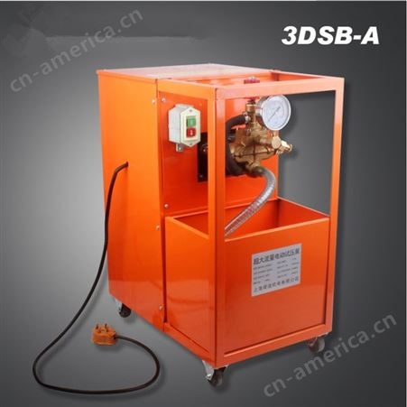 大流量电动试压泵 3DSB-A三缸打压泵 消防管道检漏仪