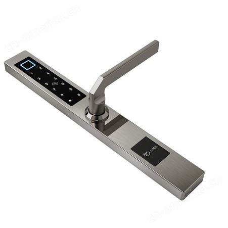 索乐达蓝牙断桥铝指纹锁 窄边门铝合金玻璃门智能刷卡密码指纹锁