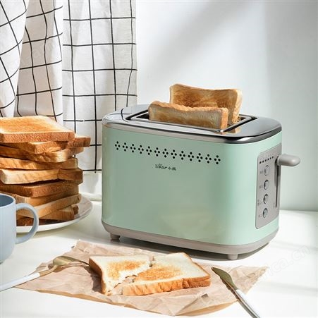 Bear小熊 DSL-C02A1多士炉烤面包机2片家用带烤架土吐司机早餐机