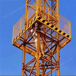 塔吊防攀爬平台装置建筑工地高空防坠落防护网现货安全拼装围栏