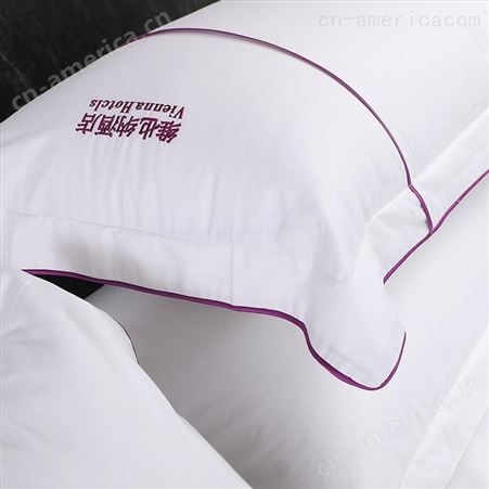 酒店床上用品四件套 全棉柔软贡缎被套床单枕套家纺 logo定制